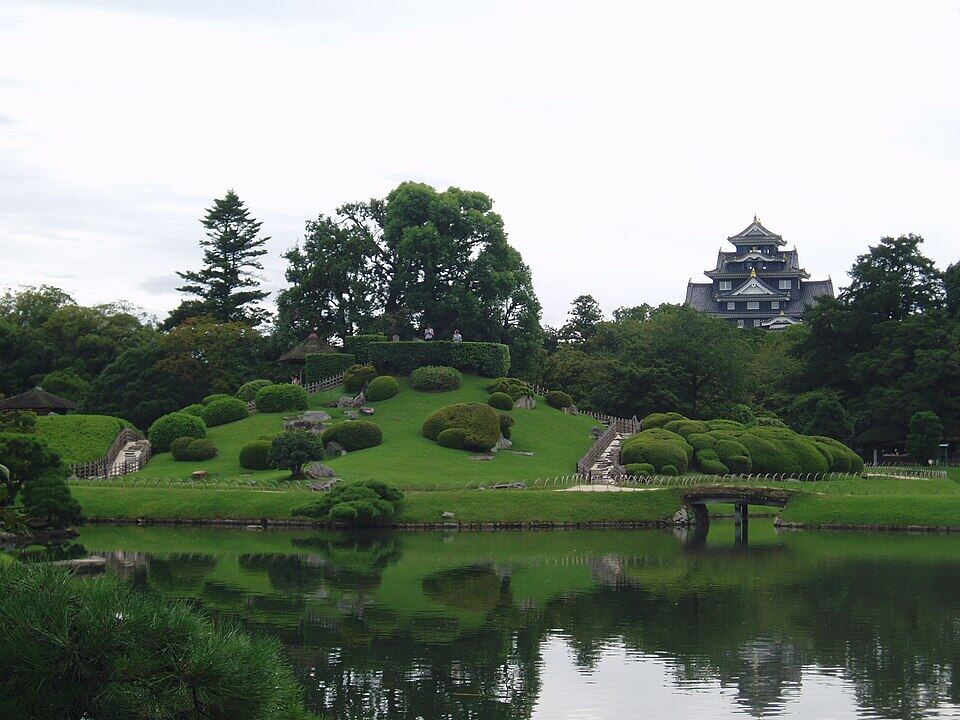 岡山後楽園の風景